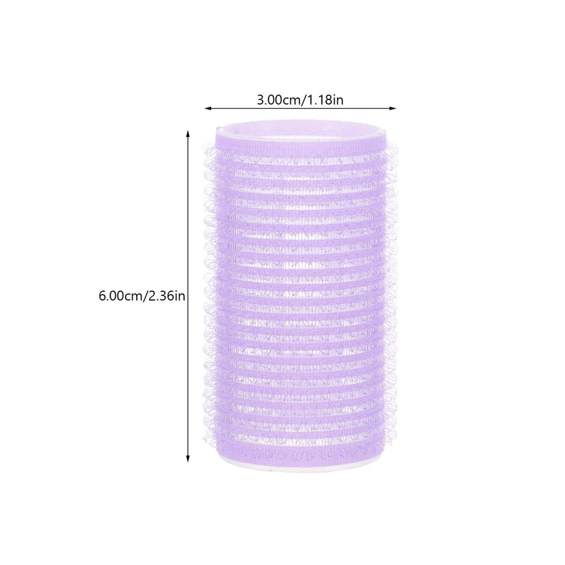 Uonlytech Self-Adhesive Hair Rollers Hair Curler Set for Diy Curls and Volume Curling Styling Tools for Home Use Reusable Plastic Hairdressing Rollers 6 Pack
