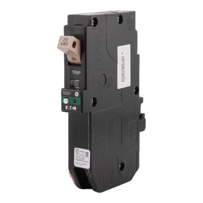 CUTLER-HAMMER CHFN120AF 20 Amp Single Pole Arc Fault Circuit Breaker (AFCI), Pigtail Neutral, 120/240V, 10kAIC, UL Listed (1)