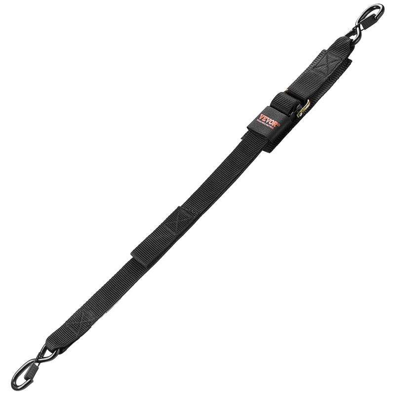 VEVOR Boat Trailer Transom Straps (2PK), 2’’ x 48’’ Adjustable Boat Straps 1,500lb Break Strength with Security Lock S Hooks, Transom Tiedowns for Trailer or Kayak Secure
