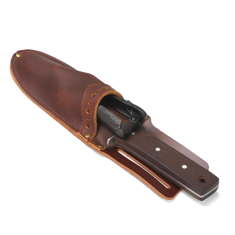 Tourbon Leather Garden Pruning Shears Folding Saw Double Holster Gardening Soil Knife Sheath Pouch Multipurpose Tool Holder for Belt, Brown