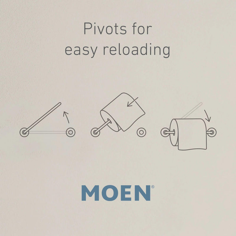 Moen YB5108BLVoss Pivoting Toilet Paper Holder