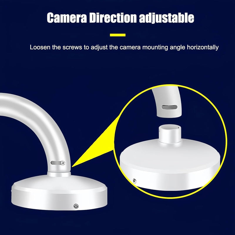 11.8"-23.6" I-Shapped Telescopic Adjustable Camera Mount Bracket, Heavy Duty Metal Wall Ceiling Mount for Dome CCTV Security Cameras, Universal Surveillance System Holder