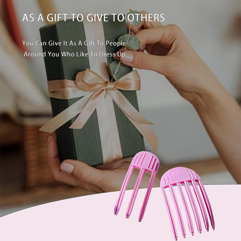 2 x hair curlers for the hairline, fixed hair clips for the forehead, volummi hair band