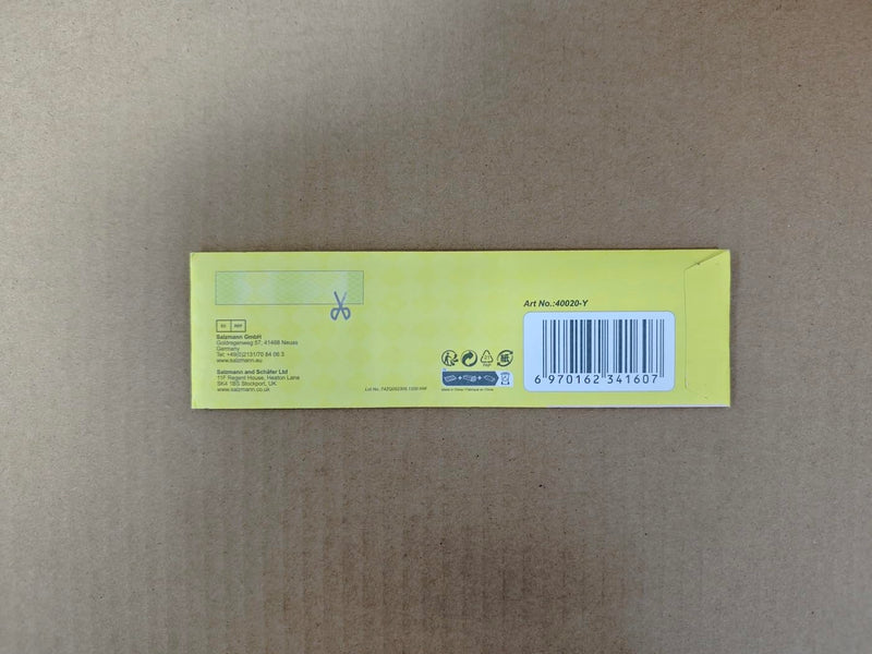 Salzmann Reflective Diamond Grade Sticker | Waterproof, All-Weather Reflective Stickers | Made with 3M Diamond Grade | Ideal for Cars, mailboxes, Garage Doors, etc. | Pack of 4 Yellow