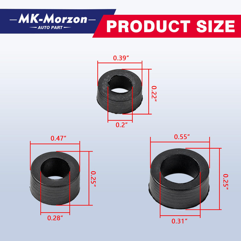 Fuel Line Kit,7.3 Fuel Line Rubber Seal Kit Compatible with Ford Powerstroke Diesel Engine 1999-2003 Excursion F250 F350 F450 F550 Super Duty Replaces# F81Z9C387BA, F81Z-9C387-BA, 904-497