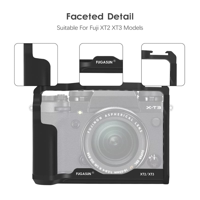 XT2 XT3 Camera Cage, Premium Closed Security XT2 XT3 Camera Cage for Fuji X-T2 X-T3 Camera