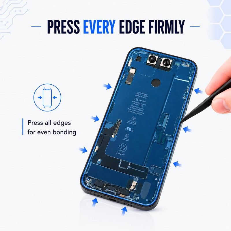 Screen Adhesive Seal Kit Compatible with iPhone 14 Pro, 2-Pack Pre-Cut Display Frame Adhesive for Screen Reassembly, A2650 A2889 A2892 A2891 A2890