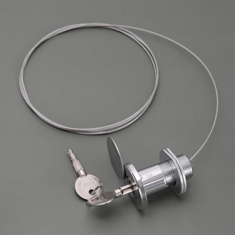 Emergency Garage Door Lock with Steel Wire and 2 Keys for Roller Shutter Doors and Garage Doors Lock Replacement Copper