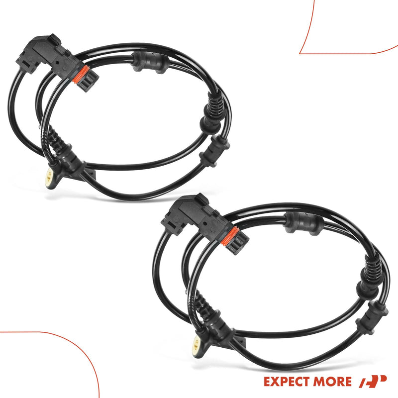 A-Premium Front ABS Wheel Speed Sensor Replaces 1645400917, 1645401617 - Compatible with Mercedes-Benz Models - X164 GL320 GL350 GL450 GL500 GL550, W164 ML320 ML350 ML450 ML500 ML550 ML63 AMG Pack of 2