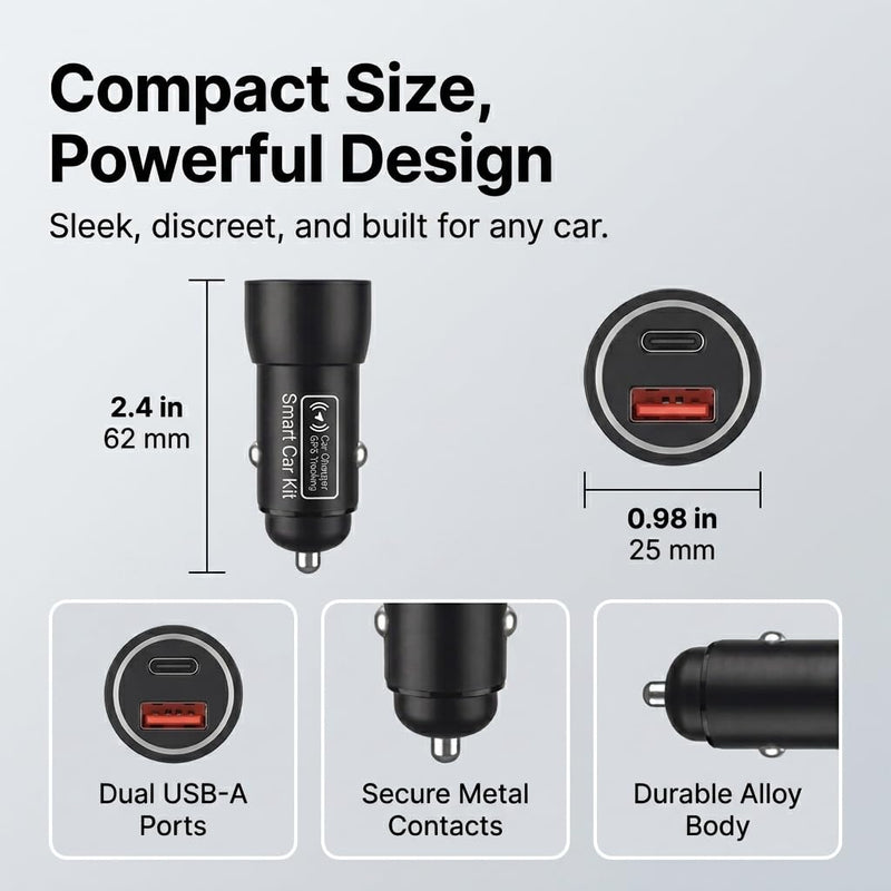 GPS Tracker Devices for Vehicles with Charging Port | Undetectable Real-Time GPS Car Trackers for Anti-Theft & Location, No Monthly Fee/No SIM Card, Family& Fleets（iOS Only） Matte black