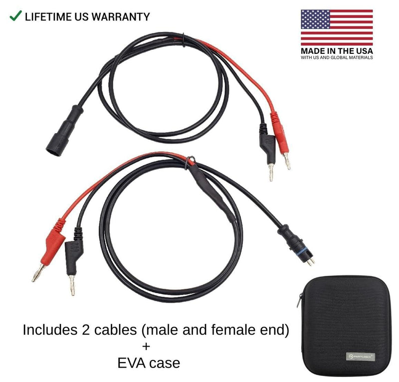 ABS Diagnostic Multimeter Cable Adapter with Case for Heavy Duty Semi Trucks and Semi Trailers 1 Set + EVA Case