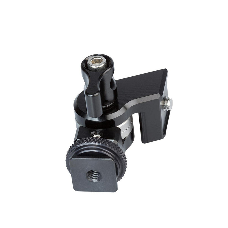 ProMediaGear BLS3 Rosette Machined Aluminum Adapter with 1/4-20 Top and Female Bottom Mount, Cold Shoe Mount, 10 lbs Capacity