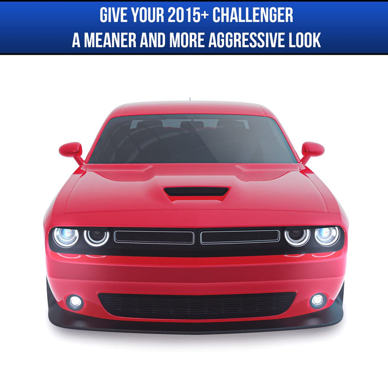  [AUSTRALIA] - Headlight eyelids for Dodge Challenger Accessories. Angry Eyes Covers attaches to Headlight Bezel. Fits sxt, gt, rt, Shaker, ta, scat Pack, SRT, 392, Hellcat, Demon, hemi etc.