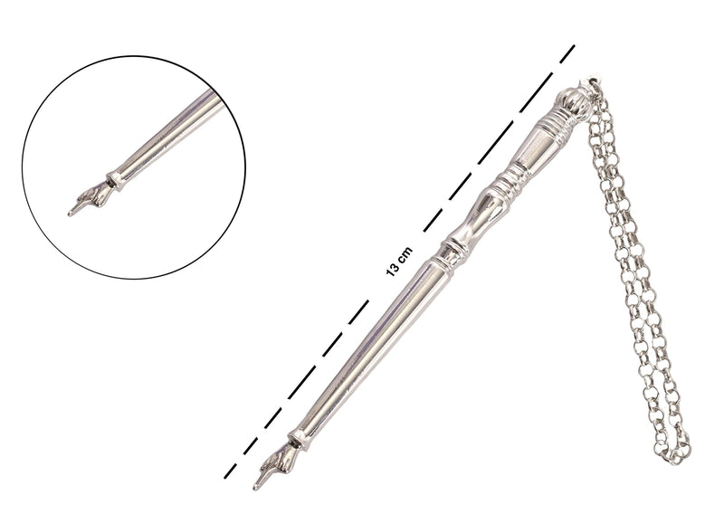 Torah Book Pointer Yad Hand Pointer Silver Finish Great bar bat Mitzvah Gift with a 20cm bead charm 13 cm