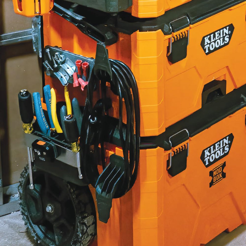 Klein Tools 54819MB MODbox Magnetic Strip, Modular Tool Storage System Side Mounting Accessory, Easy One-Handed Attachment, Strong Magnets