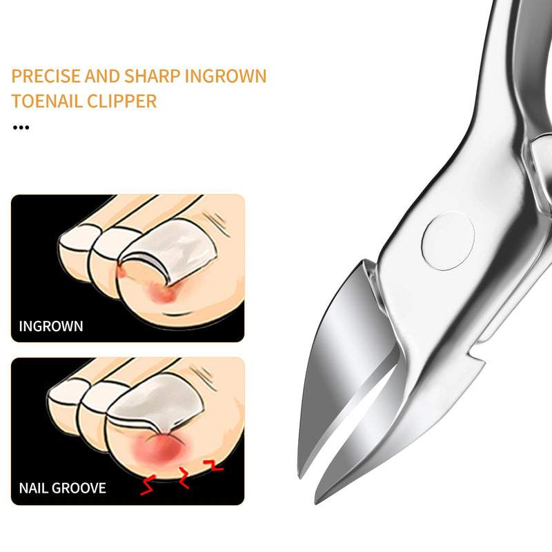 Precision Nail Grooming Manicure Sets Pedicure Kits Stainless Steel Nail Clipper Personal Care Tools with PU Leather Case