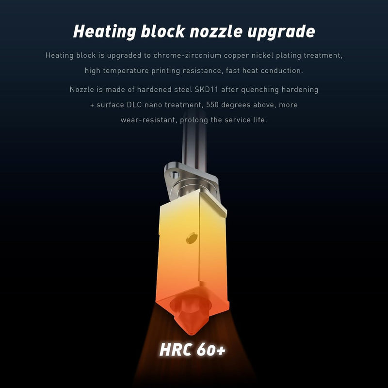 Upgraded High Speed Rapid Heat V6 Hotend 24V 48W Ceramic Heating Core Bimetal Heatbreak Hardened Steel Nozzle 0.4 Compatible with Voron 2.4 Prusa i3 MK3S MK3 MK2S 3D Printer