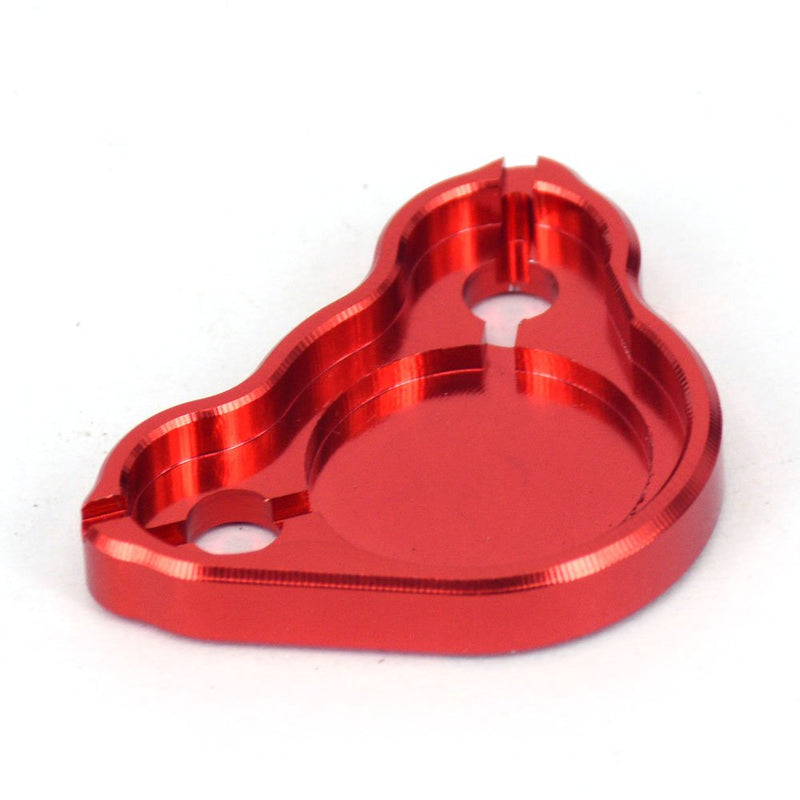 Motorcycle Front + Rear Brake Fluid Reservoir Cover Cap For CR125R/250R, CRF150R/250R/250F/250X/450R/450X/250RX/450RX/450L Dirt Bike, RED Front & Rear Brake Fluid Reservoir Cover_1