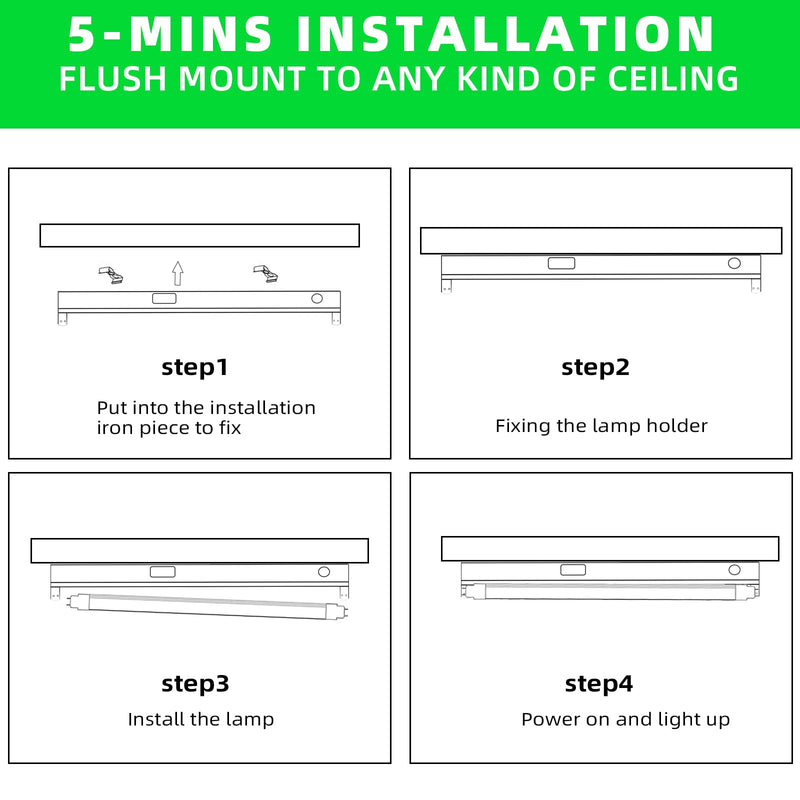 F15T8 LED Replacement Bulb,7W,5000K Daylight White,F15T8 LED Tube Light Rotatable End Caps,Frosted Cover,85-265VAC (120V 2Pack). 120V-2pack