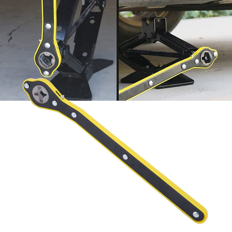 Jack Ratchet Wrench, Labor Saving Ratchet Wrench Long Handle Ratchet Wrench Labor Saving Jack Wrench Spanner for Wheel Tire Removal Repair