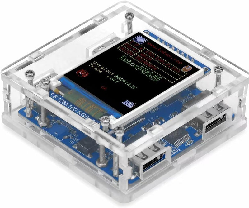 KMBox-NET 100M FPGA KM Emulator, Low Latency Dual Controller USB Converter | Low latency 100M FPGA KM emulator, dual-controller USB converter. Includes config USB drive & case for DMA automation