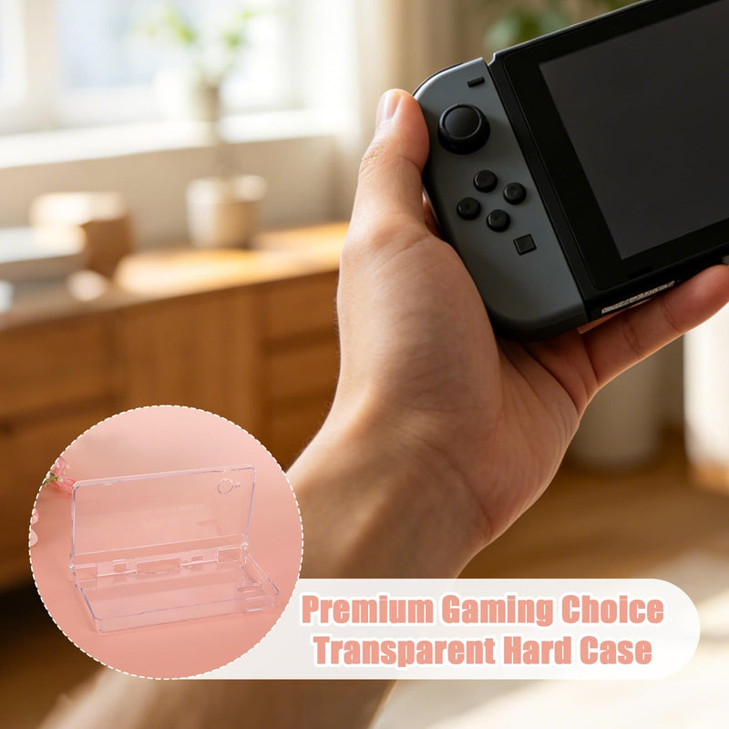 Gosknor Clear Hard Shell Protective Case, Shell Replacement for DSi/NDSi | Transparent Hard Shell Case Cover Durable Case Accessories Replacement Parts Compatible with DSi/NDSi