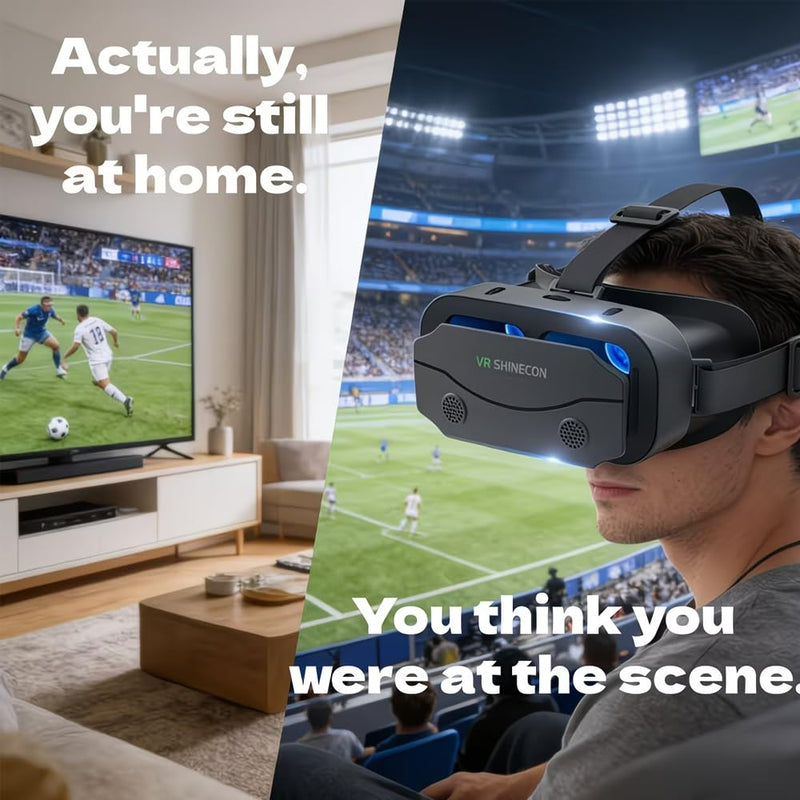 Ultra HD 4K, Virtual Reality Glasses, Theater-Grade, Myopia-Friendly, Gift Choice
