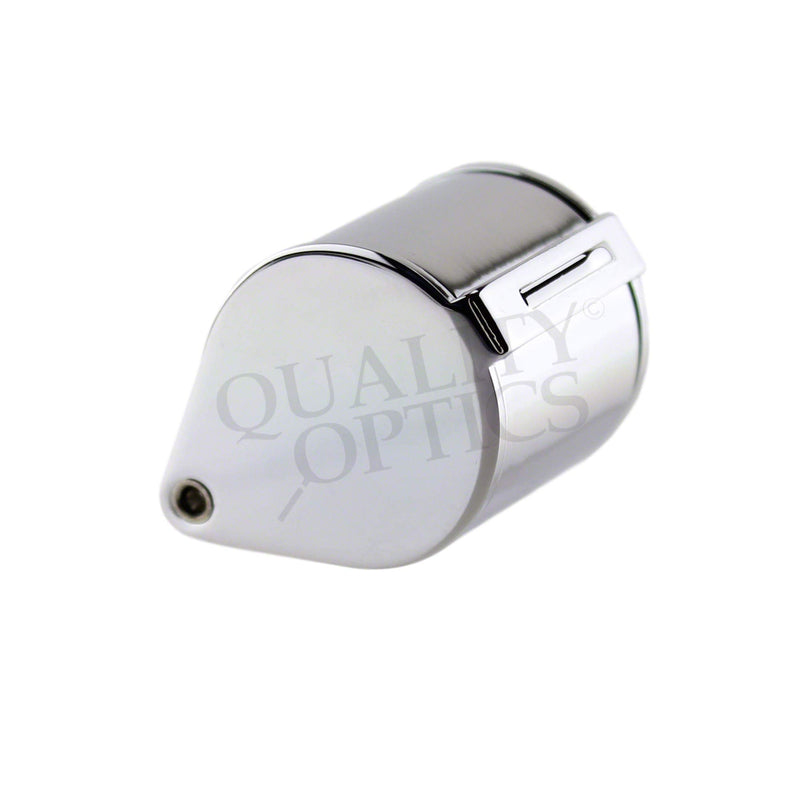 Hastings 10X Loupe Highest Optical Grade Glass Element Lens Includes Leatherette Pouch Chrome