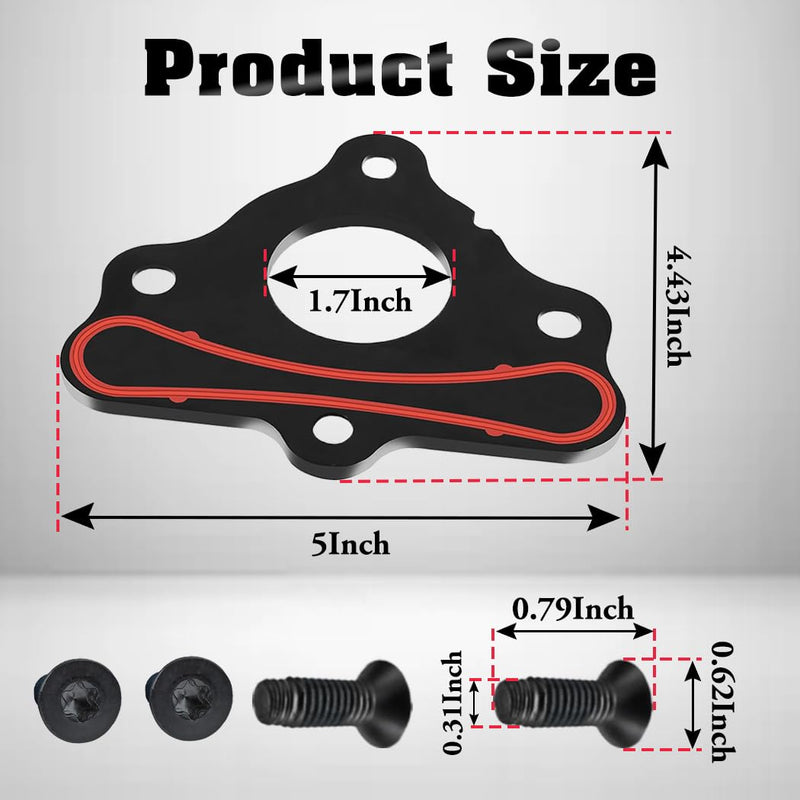 LS Camshaft Retainer Plate Gasket Bolt Kit for GM LS1 LS2 LS3 4.8L 5.3L 6.0L 6.2L Vortec Corvette Gen III IV V Engines, for Chevrolet GMC LS Cam Thrust Retaining Plate, Replace 12589016 11561455