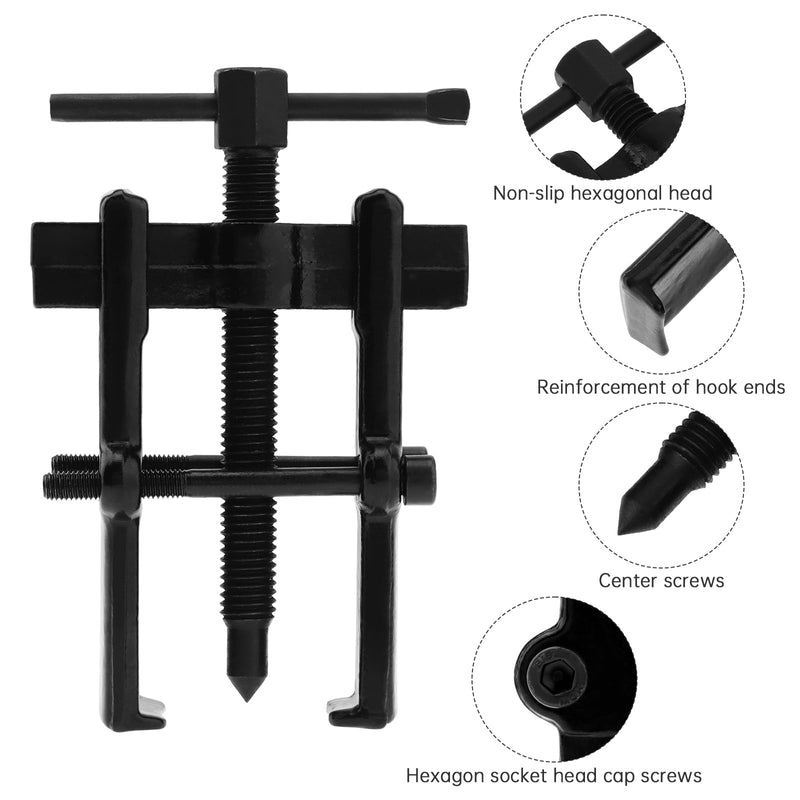 Two Claw Separate Lifting Device Pull Bearing Puller for Bearing Maintenance/Auto Car Repair, Strengthen Bearing Auto Mechanic Bearing Puller Tool (3 inch) 3 inch