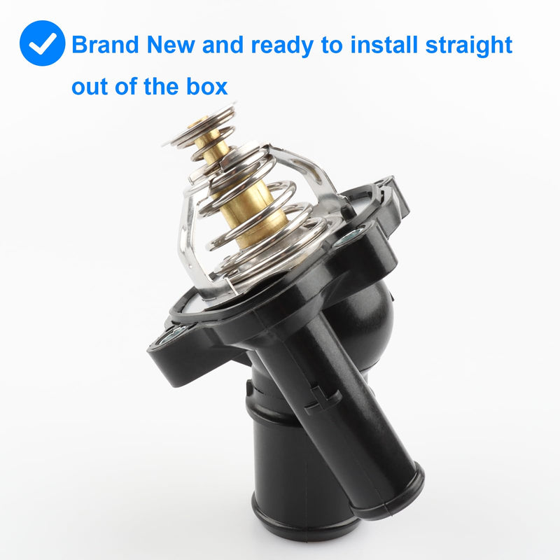 Thermostat Housing Assembly Replace RT1193, 34044 Compatible with Ford Mazda 2.0 2.3 2.5L - 2005-2019 Escape, 2003-2011 Focus, 2006-2020 Fusion, 2007-2011 Ranger, 2007-2013 Mazda 3, 2003-2013 Mazda 6