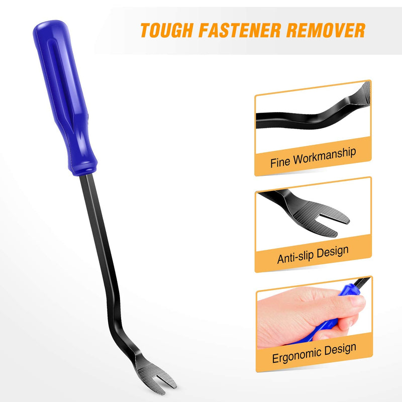 GOOACC 5PCS Auto Trim Removal Tool Kit No-Scratch Pry Tool Kit for Car Door Clip Panel & Audio Dashboard Dismantle -5PCS Blue