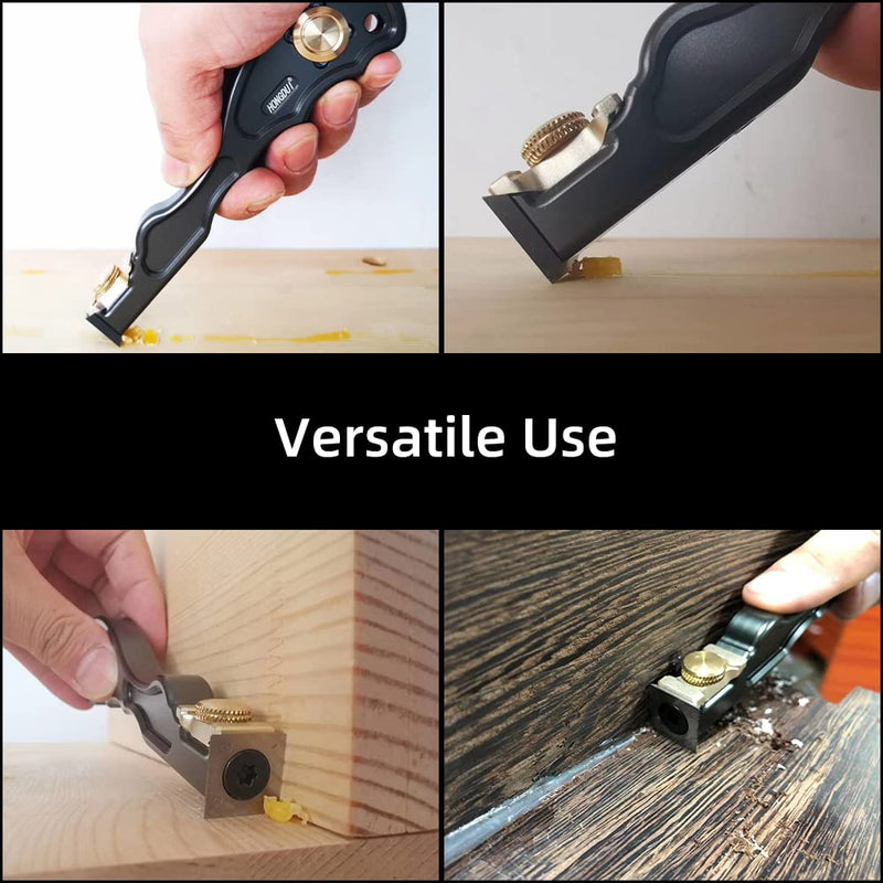 HONGDUI 2 in 1 Carbide Scraper, Aluminum Alloy Wood Scraper for Glue and Wood Surface Scraping, Woodworking Tool