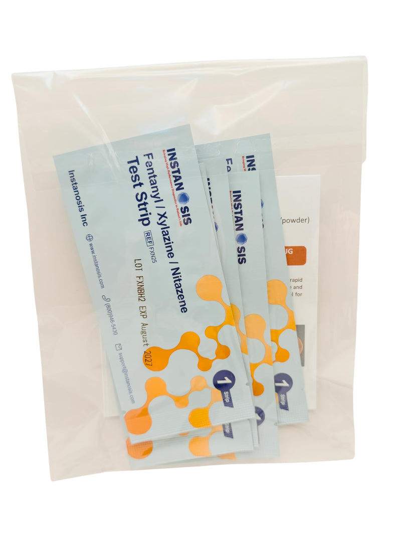 3-in-1 Fentanyl/Xylazine/Nitazene Test Strips for Liquid, Pills & Powder Substances, 5 Count, Made in USA, 10x More Sensitive - for Harm Reduction & Forensic Investigation | Made in USA; 10x More Sensitive; For Liquid, Pills, Powders & Crystals; Harm R...