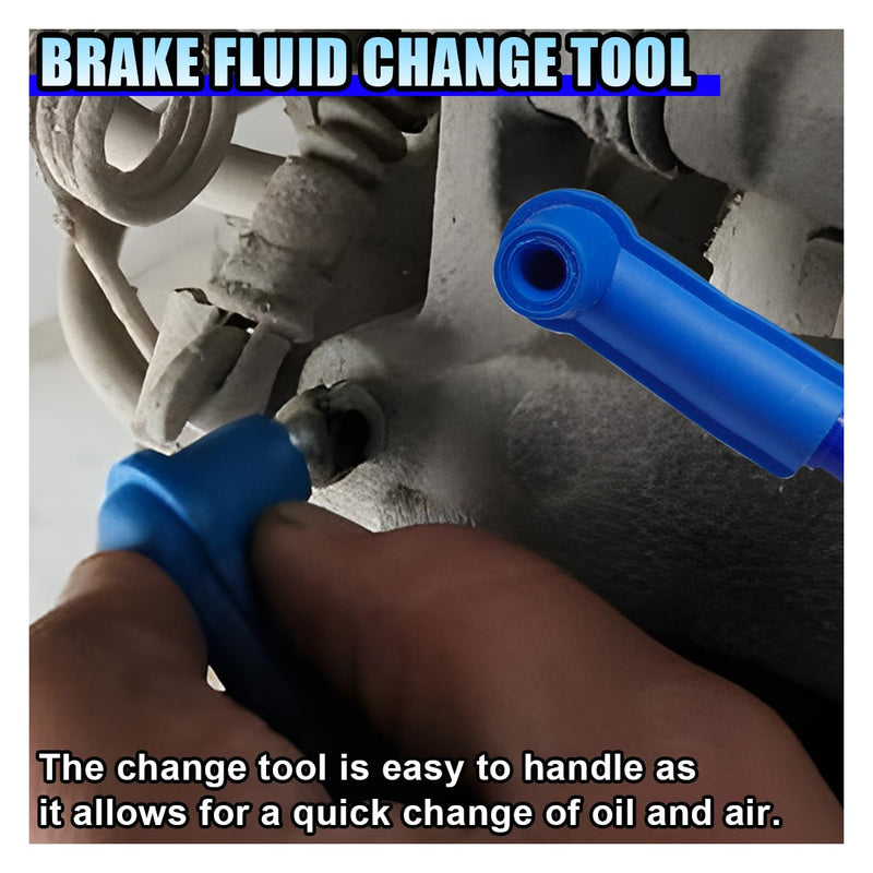3.93 Ft Brake Fluid Bleeder Hose, Auto Brake Bleeding Change Hose Car Oil Fluid Extractor Tool with Adapter, Universal Replacement Tube for Car Motorcycle Braking System Repair Tool (3.93 Ft) 3.93 Ft