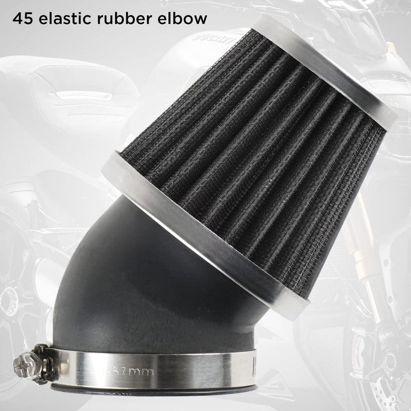 Evermotor 37mm 38mm 39mm Carburetor Cleaner Air Filter Fit in 50cc 70cc 90cc 110cc 125cc 150cc Mini Bike,Dirt Bike,GY6,Moped,ATV,SSR,TTR 37/38/39mm Black