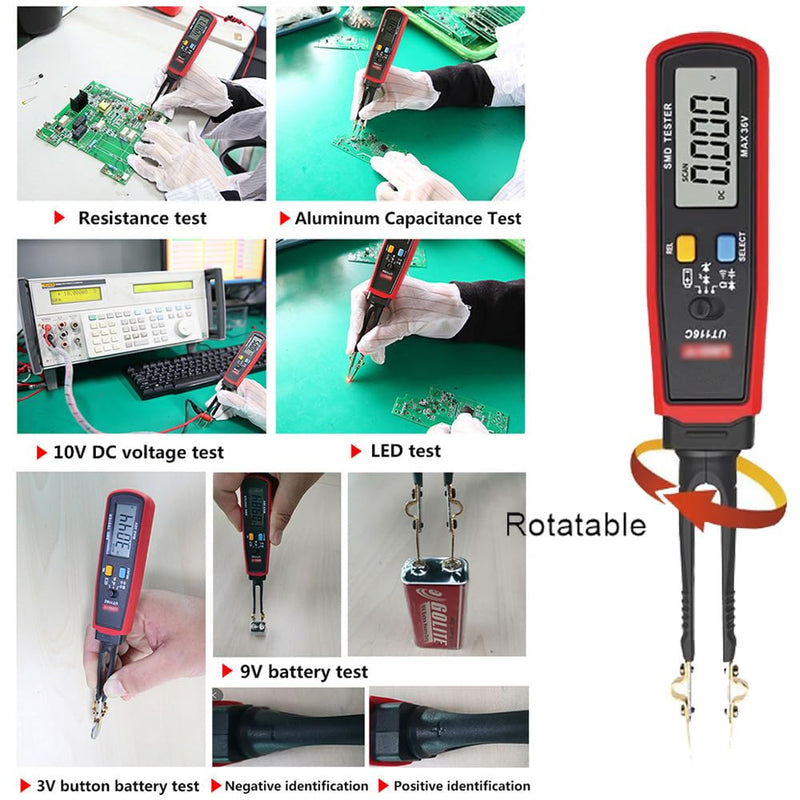 Parasitic Draw Fuse Tester Automotive, 2026 New Component Multi-Function Tester, for Mini, Maxi & ATC Fuses Live Current Readings up to 80A, Replaceable Tips, Highly Precise, Wide-Range (UT116A)