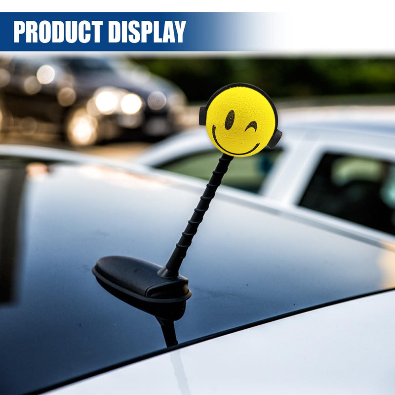 Earphone Boy Car Antenna Topper, Cute EVA Vehicle Antenna Foam Ball Decoration, Easy to Find Car in The Parking Area, Universal Funny Doll Auto Exterior Accessories for Truck SUV (Earphone) Earphone