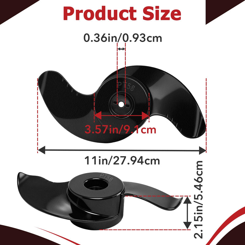 MKP-32 Trolling Motor Propeller Compatible with Minn Kota 3-5/8" Motor Diamete, Weedless Wedge 2 Prop Replacement for 80-202lb Thrust, Replace Part Number 2091160 1865017 1378131