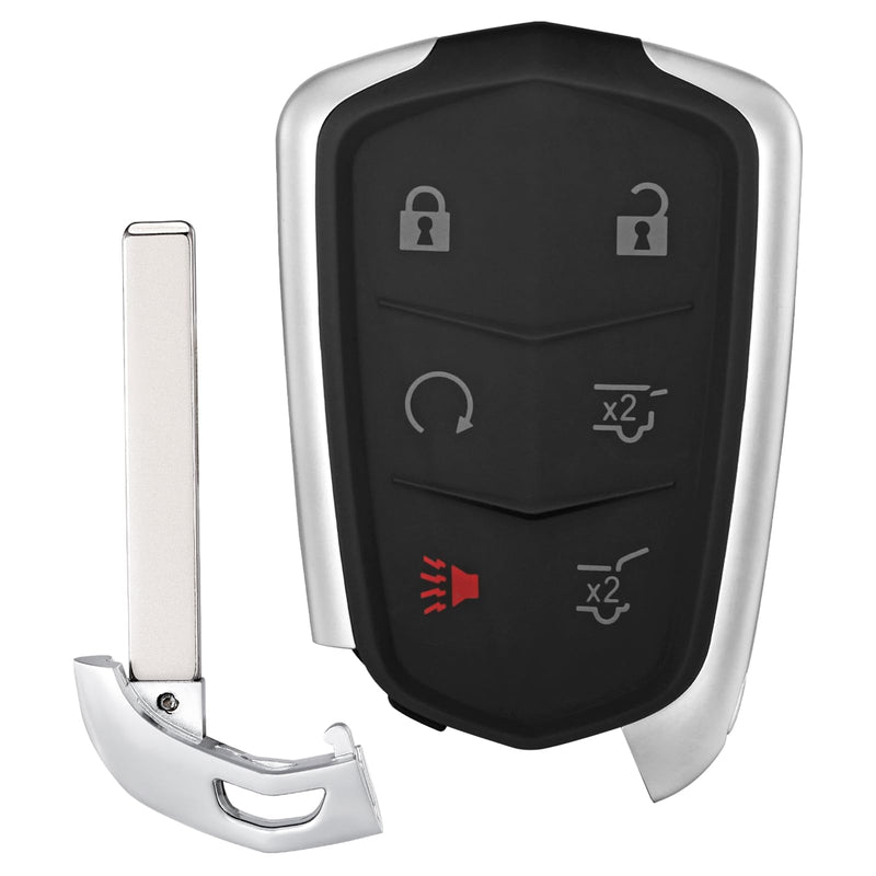 2 Pcs Smart Key Fob Replacement Fits for Cadillac Escalade 2016-2020 Cadillac ESV 2015 2016 2017 2018 2019 2020 Car Keyless Entry Control Remote HYQ2AB 315Mhz