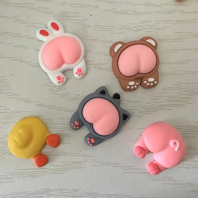 5Pcs Keycap Set Cute Animal Design Replacement Keycaps for Mechanical Keyboards Gaming Office Home Novelty Desk Decor, 5PCS 5