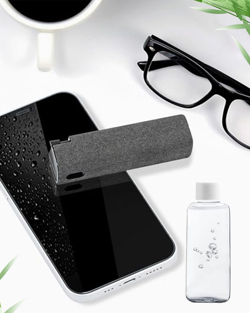 Screen Cleaner Spray and Wipe Touch Screen Cleaner Cleaner iPad Cleaner for iPhone Computer Laptop Tablet MacBook Tesla Display Cell Phone Eyeglasses（Grey） Grey