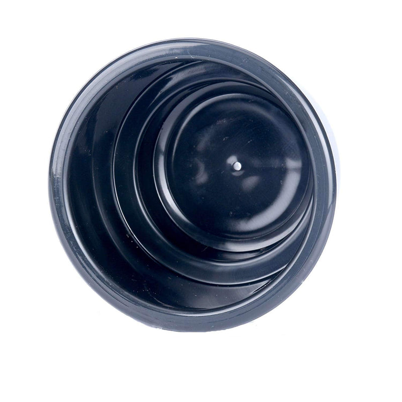 Amarine-made (Set of 4) Black Recessed Drop in Plastic Cup Drink Can Holder with Drain for Boat Car Marine Rv - Black