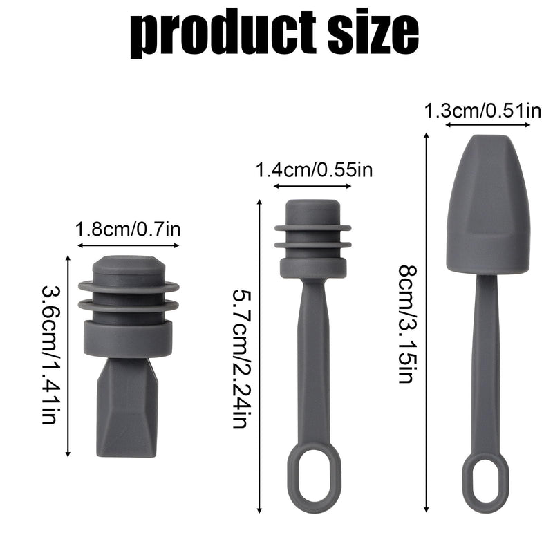 5pcs Dust-Proof Waterproof Cable Silicone Caps for Starlink Mini | Cable and Power Port Protective Covers Seal Plugs Accessories for Starlink Mini Antenna Ends & Router (Gray)