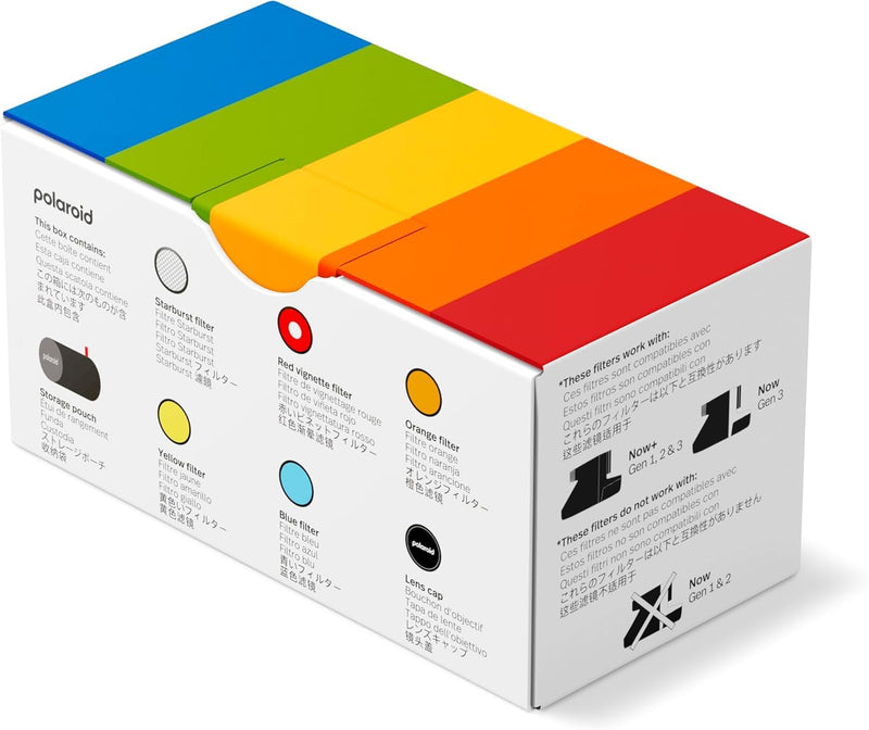 Polaroid Filter Set for Now & Now+ Gen3 Cameras with Premium Microfiber Cleaning Cloth - Not Compatible with Polaroid Now Gen 1 or 2 Cameras.