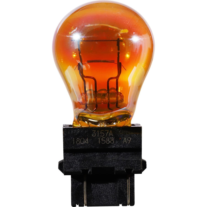 SYLVANIA - 3157 SilverStar Mini Bulb - Brighter and Whiter Light, Ideal for Daytime Running Lights (DRL) and Back-Up/Reverse Lights (Contains 2 Bulbs)