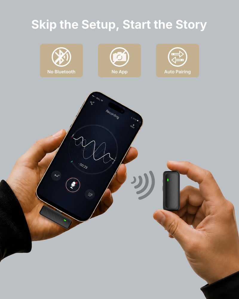 3-in-1 Vlogging Kit for iPhone, 71" Tripod with Lights and Mic | Magnetic & Clamp Phone Holder, Plug In & Record, No Setup, Noise Reduction Mic, Rechargeable Remote, Carrying Bag Included