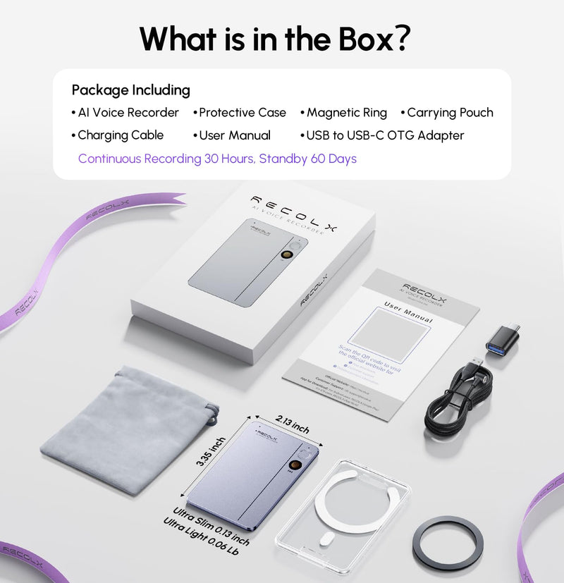AI Voice Recorder, AI Transcriber with GPT-5.2, Cyber Gray | One-tap recording, speech-to-text in 112 languages, auto summaries, 71 templates, 5 AI modes and end-to-end encryption