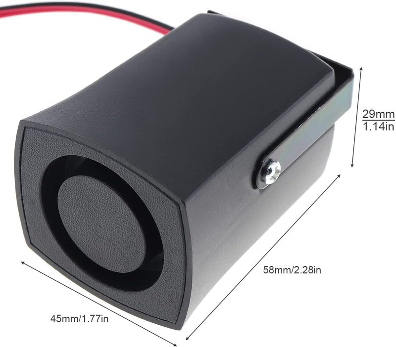 Car Back-up Alarm, 105dB 12V-24V Waterproof Back Up Alarm Reverse Beeper Car Reverse Horn Backup Reverse Warning Alarm for Motorcycle Car Vehicle
