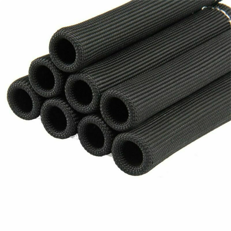8pcs 2500° Spark Plug Wire Boots Heat Shield Cover Wire Boots Wrap Protector Sleeve For LS1/LS2 SBC BBC 350 454 Car Truck (Black) Black